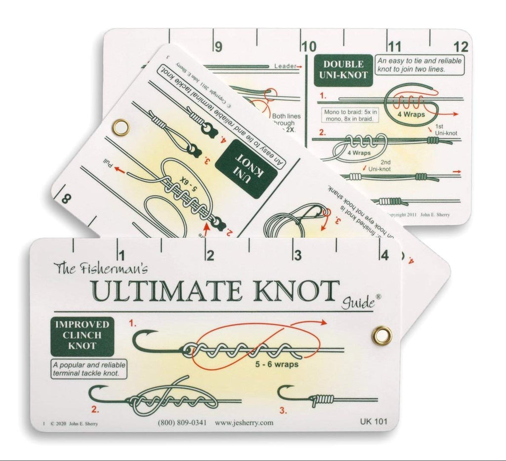 Fisherman's Ultimate Knot Guide  Best Fishing Knots on a Waterproof Fold Out Ruler