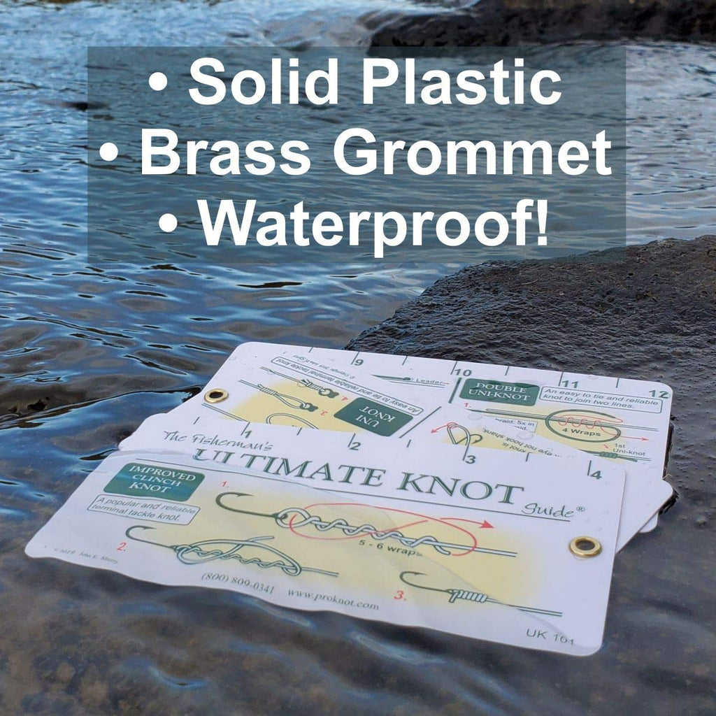 Fisherman's Ultimate Knot Guide  Best Fishing Knots on a Waterproof Fold Out Ruler