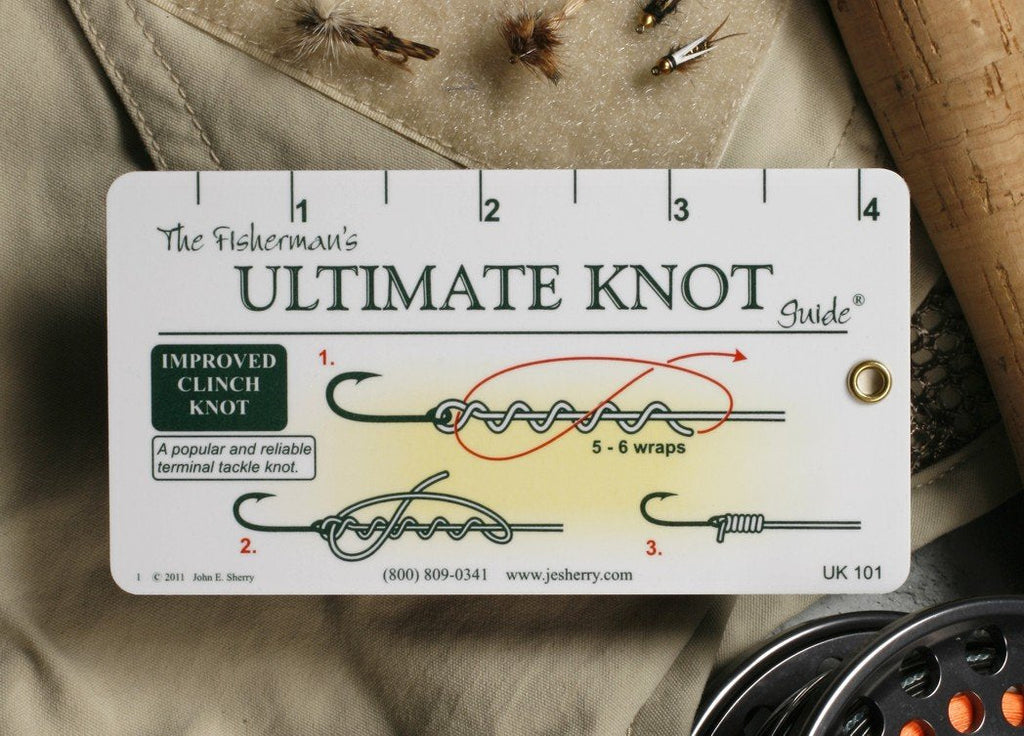 Fisherman's Ultimate Knot Guide  Best Fishing Knots on a Waterproof Fold Out Ruler